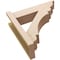 Ekena Millwork 5 1/2-in W x 34-in D x 46-in H Olympic Trad Rough Cedar Woodgrain TimberThane Outlooker, Primed Tan OUTUR055X34X46OLY04RCPR - alternate 6